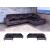 Ecksofa HWC-J54, Couch Sofa 3-Sitzer L-Form Liegeflche links/rechts 295cm ~ Samt dunkelgrau