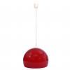 Pendelleuchte HWC-M34, Hngelampe Hngeleuchte Lampe,  40cm Schirm, Kunststoff ~ rot