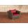 Sessel HLO-CP70 Rubinrot ~ grau-meliert