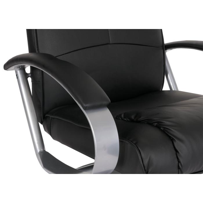 Relaxliege Relaxsessel Fernsehsessel N44 mit Hocker ~ schwarz