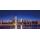 LED-Bild, Leinwandbild Leuchtbild Wandbild, Timer MVG-zertifiziert ~ 100x50cm One World Trade Center, flackernd