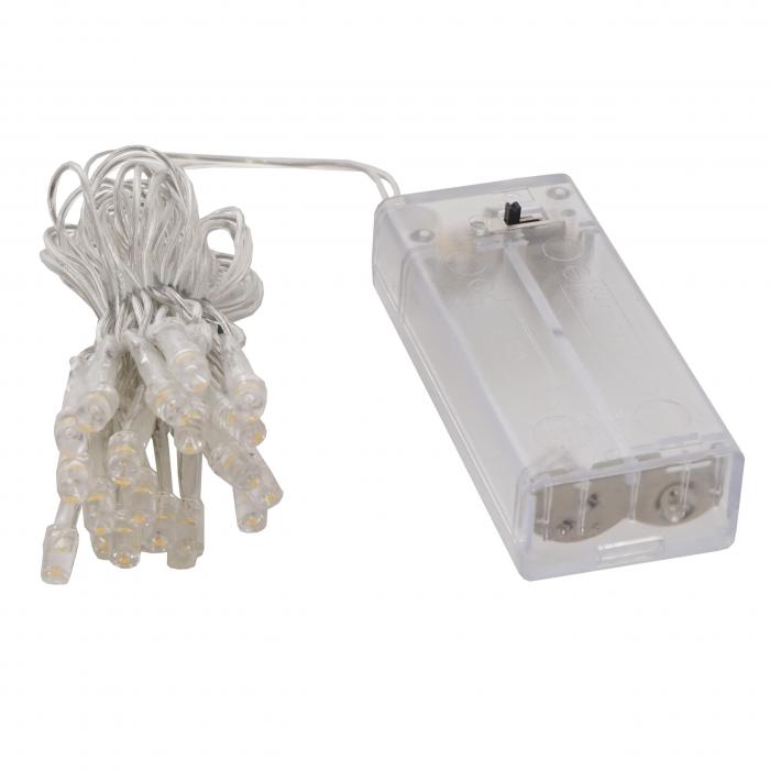 LEDLichterkette, Timer Batteriebetrieben warmweiß 20 LEDs