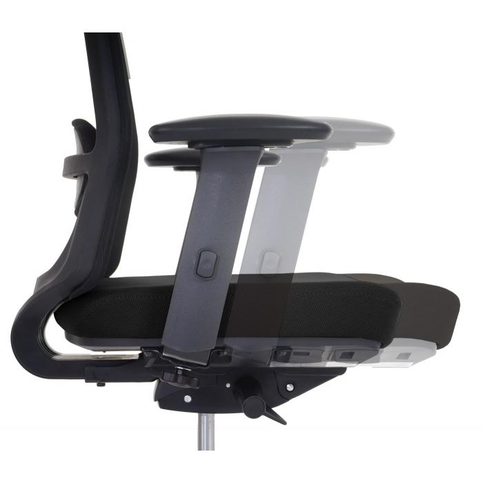 Brostuhl MERRYFAIR Forte, Schreibtischstuhl, Sliding-Funktion ergonomisch ~ schwarz, mit Kopfsttze