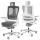 Brostuhl MERRYFAIR Wau 2, Schreibtischstuhl Drehstuhl, Polster/Netz, ergonomisch ~ schwarz-grau