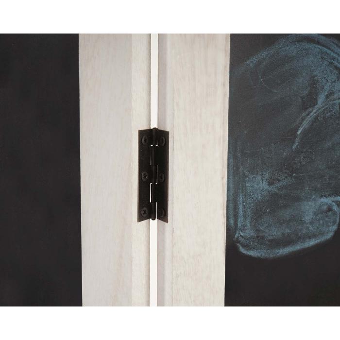 Paravent Tafel, Raumteiler Trennwand Sichtschutz, Tafelfunktion, 155x137cm