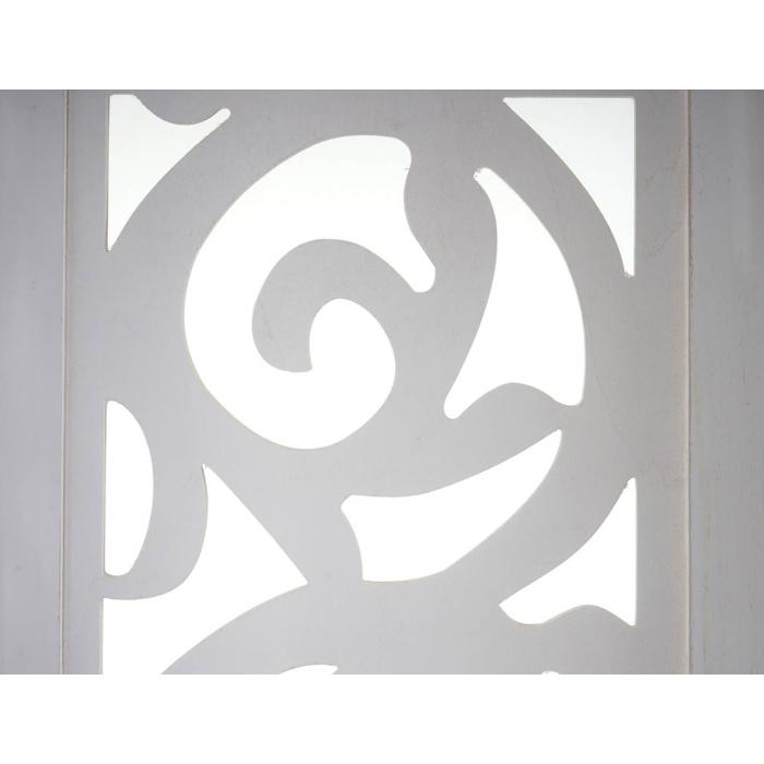 Paravent Istanbul, Raumteiler Trennwand Sichtschutz, Ornamente ~ 170x240cm, wei