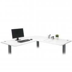 Tischplatte HWC-D40 fr Eck-Schreibtisch, Schreibtischplatte, 90 ~ wei