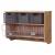 Kchenregal HWC-A43, Haushaltsregal Regal, Tanne Holz Vintage Patchwork 42x60x24cm