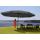 Sonnenschirm Meran Pro, Gastronomie Marktschirm mit Volant  5m Polyester/Alu 28kg ~ anthrazit ohne Stnder