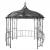 Pergola Almeria, Rundpavillon Garten Pavillon, stabiles Stahl-Gestell  3m ~ grau