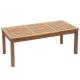 Lounge-Tisch HWC-E99, Gartentisch Tisch Beistelltisch Balkontisch, Akazie Holz massiv MVG-zertifiziert 100x50 cm, braun