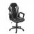 Brostuhl HWC-F59, Schreibtischstuhl Drehstuhl Racing-Chair Gaming-Chair, Kunstleder ~ schwarz/grau