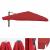 Ersatz-Bezug fr Luxus-Ampelschirm HWC-A96 mit Flap, Sonnenschirmbezug, 3x4m (5m) Polyester 4kg ~ rot