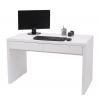 Schreibtisch HWC-G51, Brotisch Computertisch Arbeitstisch, Hochglanz Wei ~ 100x60cm
