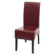Esszimmerstuhl Latina, Kchenstuhl Stuhl, Leder ~ rot, dunkle Beine