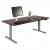 Schreibtisch HWC-D40, Computertisch, elektrisch hhenverstellbar 160x80cm 53kg ~ Kirsch-Dekor, grau