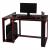 Schreibtisch HWC-J26, Computertisch Brotisch, 120x60x76cm ~ schwarz-rot