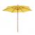 Sonnenschirm Florida, Gartenschirm Marktschirm,  3m Polyester/Holz ~ gelb