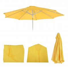 Ersatz-Bezug fr Sonnenschirm N19, Sonnenschirmbezug Ersatzbezug,  3m Stoff/Textil 5kg ~ gelb