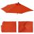 Ersatz-Bezug fr Sonnenschirm halbrund Parla, Sonnenschirmbezug Ersatzbezug, 300cm Stoff/Textil UV 50+ 3kg ~ terracotta