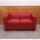 2er Sofa Couch Loungesofa Lille ~ Leder, rot