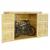2er-Fahrradgarage HWC-H63b, Fahrradbox Gerteschuppen Gertehaus, abschliebar MVG-zertifiziert 155x205x107cm ~ braun