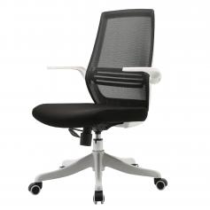 SIHOO Moderner ergonomischer Brostuhl, Schreibtischstuhl, atmungsaktiv, Taillensttze, anhebbare Armlehne ~ schwarz