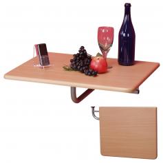 Wandtisch H125, Klapptisch Tisch Wandregal, 60x50cm