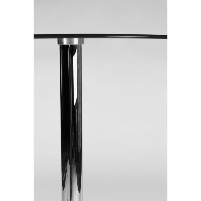 Glastisch 70, Basis aus Metall, 70x60x60 cm
