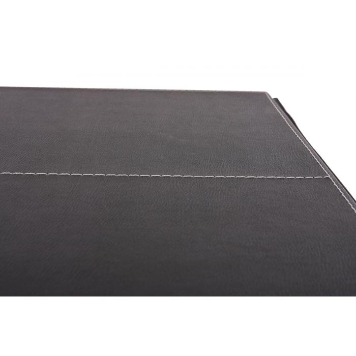 Bartisch Stehtisch Bistrotisch Chicago mit Fuablage, quadratisch 110x63x63cm ~ schwarz
