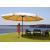 Sonnenschirm Meran Pro, Gastronomie Marktschirm mit Volant  5m Polyester/Alu 28kg ~ creme ohne Stnder