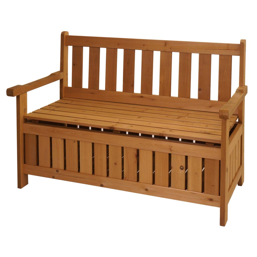 Gartenbank HWC-L68 mit Stauraum