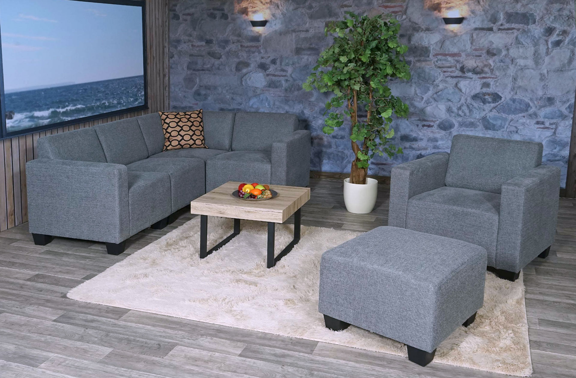 Ambiente Couch-Garnitur Lyon
