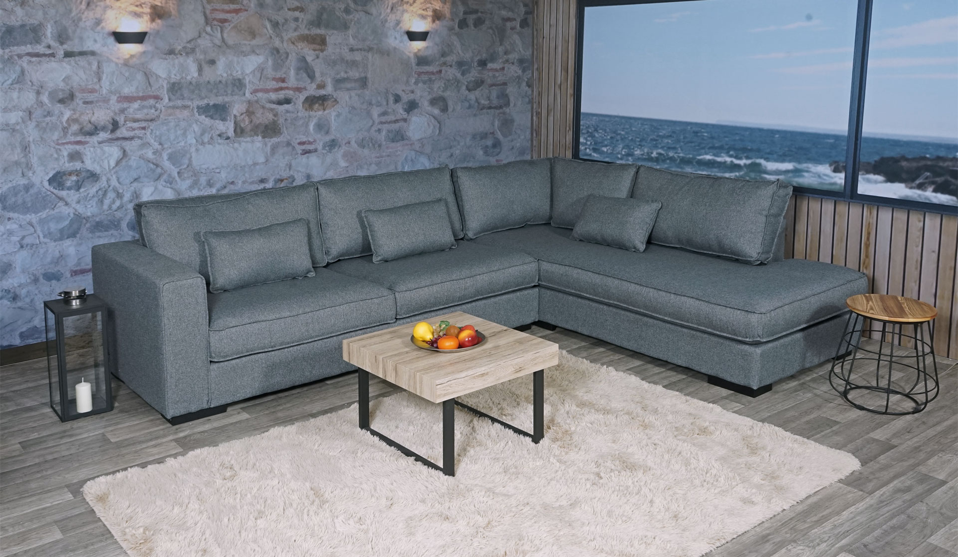 Ambiente mit Ecksofa HWC-J58