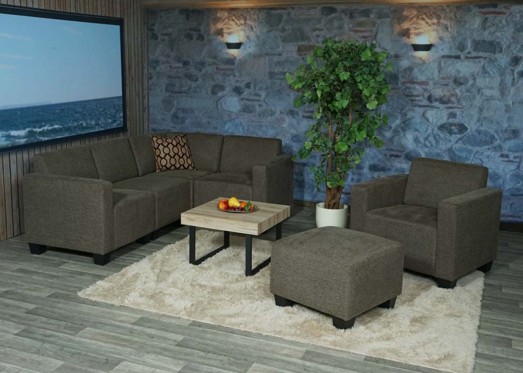 Sofa-System Couch-Garnitur Lyon 4-1-1