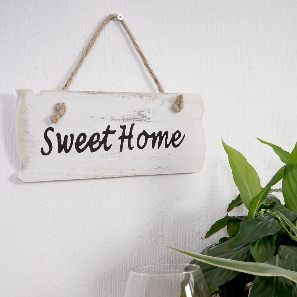 Wandschild Sweet Home