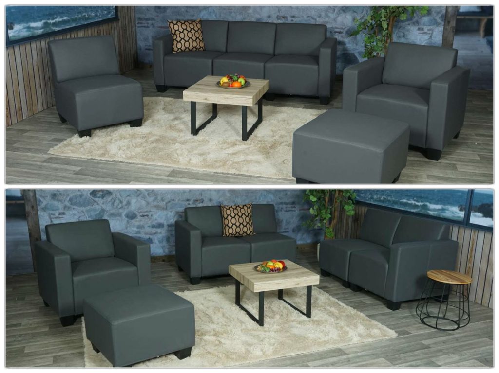 Modular Sofa-System Couch-Garnitur Lyon 3-1-1-1