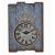 Wanduhr H07, Uhr Wanddekoration, Shabby-Look Vintage, 69x48x5cm ~ blau
