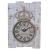 Wanduhr H07, Uhr Wanddekoration, Shabby-Look Vintage, 69x48x5cm ~ weiß