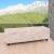 Aufbewahrungs-Truhe Kriens, Sitzbank Bank, Stoff/Textil, 45x114x45cm MVG-zertifiziert ~ Schriftzug, creme