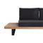Garten-Garnitur mit Sessel HWC-H54, Lounge-Set Sofa, Spun Poly Akazie Holz FSC Aluminium ~ hellbraun, Polster dunkelgrau