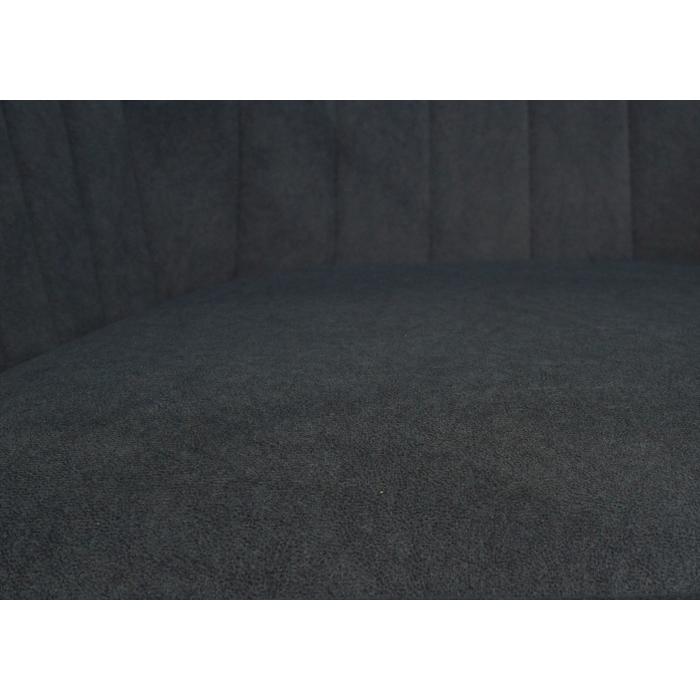 6er-Set Esszimmerstuhl HWC-L79, Kchenstuhl Lehnstuhl Stuhl Armlehnen, drehbar Auto-Position Stoff/Textil ~ anthrazit