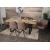 6er-Set Esszimmerstuhl HWC-L80, Küchenstuhl Polsterstuhl Stuhl mit Armlehne, drehbar, Metall Stoff/Textil ~ braun