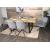 6er-Set Esszimmerstuhl HWC-L80, Küchenstuhl Polsterstuhl Stuhl mit Armlehne, drehbar, Metall Stoff/Textil ~ hellgrau
