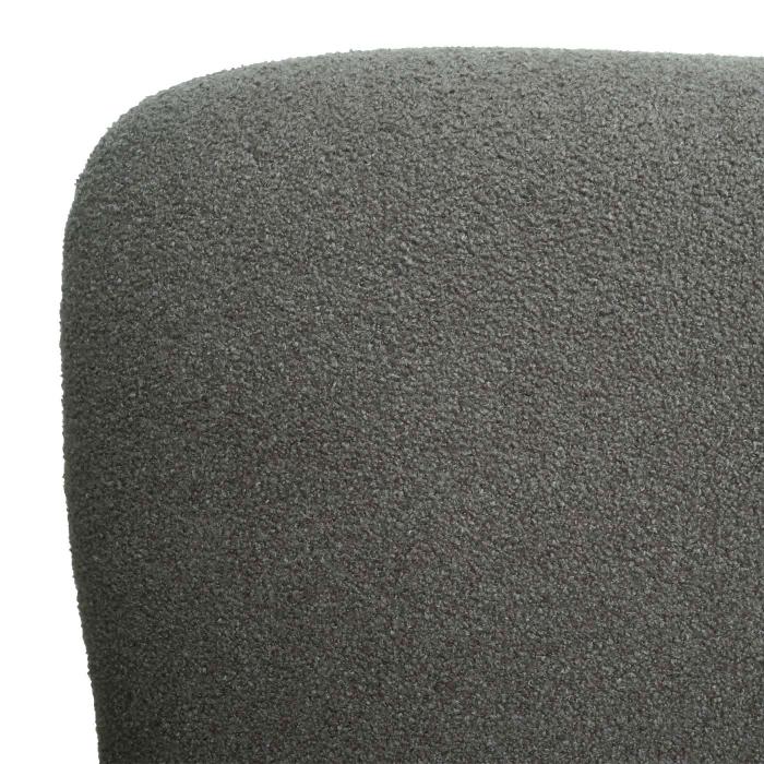 Lounge-Sessel HWC-L83, Cocktailsessel Polstersessel Sessel, Boucl Stoff/Textil Metall ~ grau