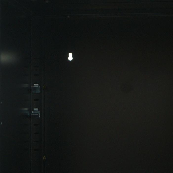 Nachttisch HWC-L84, Nachtschrank Kommode Beistelltisch Schrank, Metall 63x40x40cm, Melaminbeschichtet ~ schwarz