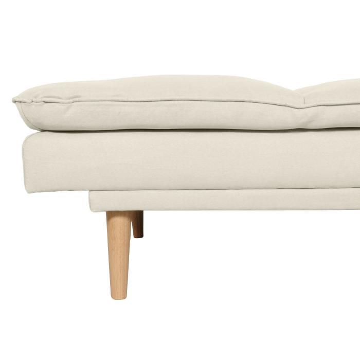 Schlafsofa HWC-M79, Gstebett Schlafcouch Couch Sofa, Schlaffunktion Liegeflche 180x110cm ~ Stoff/Textil creme