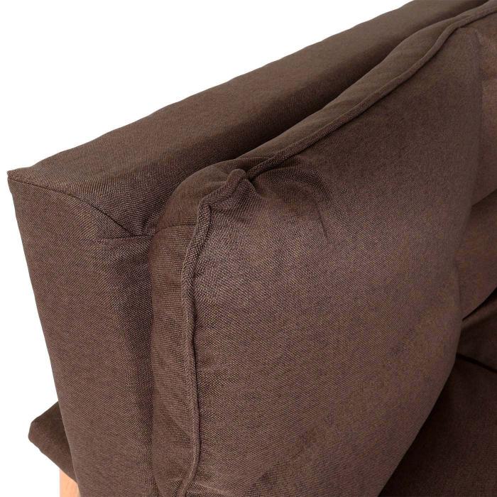 Schlafsofa HWC-M79, Gstebett Schlafcouch Couch Sofa, Schlaffunktion Liegeflche 180x110cm ~ Stoff/Textil braun