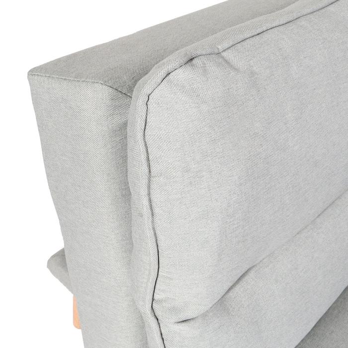 Schlafsofa HWC-M79, Gstebett Schlafcouch Couch Sofa, Schlaffunktion Liegeflche 180x110cm ~ Stoff/Textil mint-grau
