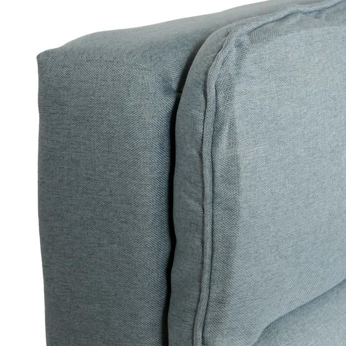 Schlafsofa HWC-M79, Gstebett Schlafcouch Couch Sofa, Schlaffunktion Liegeflche 180x110cm ~ Stoff/Textil blau-grau